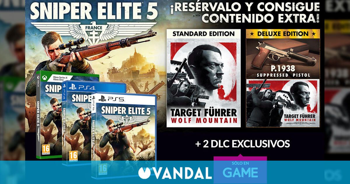Reserva Sniper Elite 5 en GAME y llévate contenido extra adicional