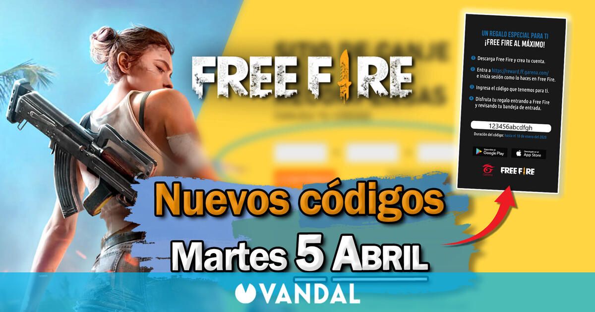 FREE FIRE | Códigos de hoy martes 5 de abril de 2022 – Recompensas gratis