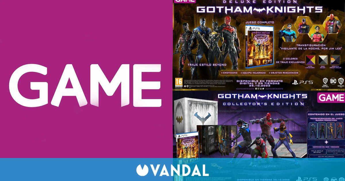GAME detalla las ediciones especiales que llegarán para Gotham Knights