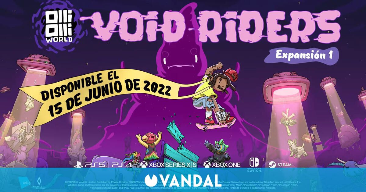 OlliOlli World desafiará la gravedad el 15 de junio con VOID Riders, su primera expansión