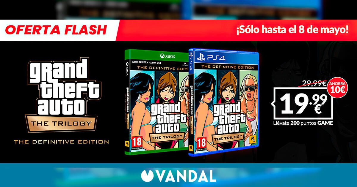 Consigue Grand Theft Auto: The Trilogy – The Definitive Edition en una nueva oferta GAME