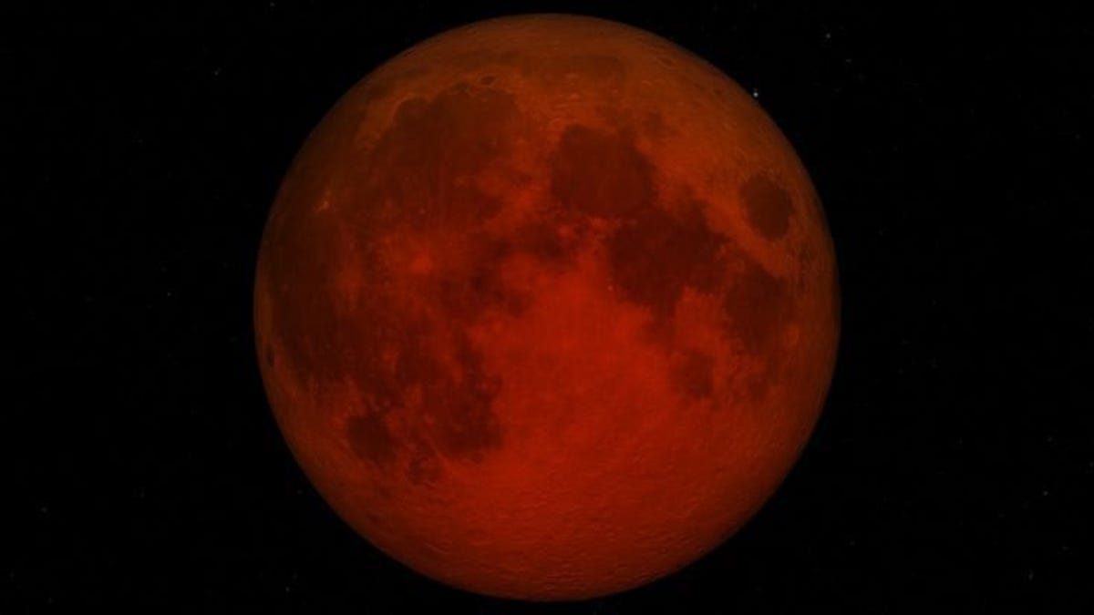 un espectacular eclipse lunar total desde el espacio