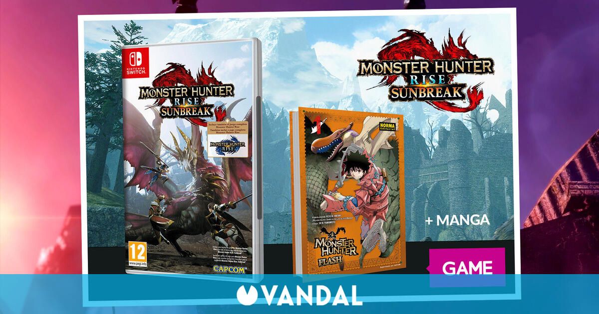 Consigue gratis un manga de Monster Hunter Rise: Sunbreak al reservarlo en GAME