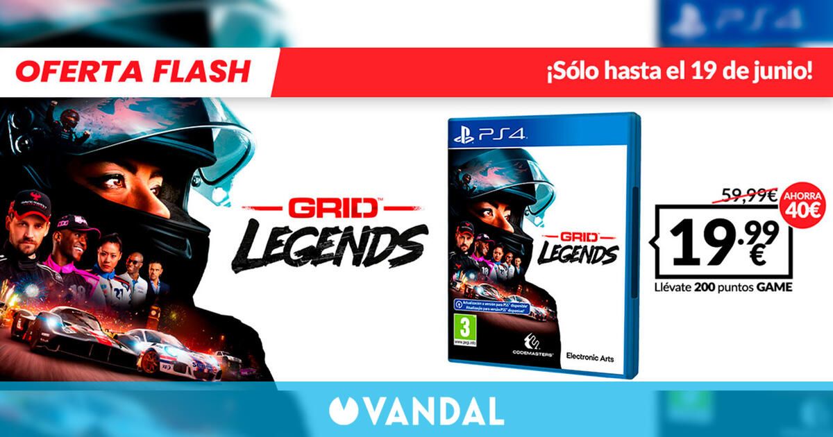 GRID Legends de PS4 es la nueva Oferta Flash de GAME y puedes conseguirlo por 19,99 euros