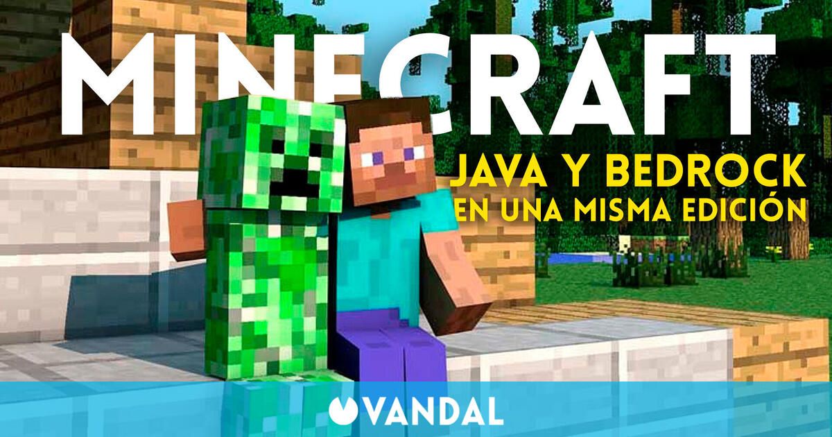Minecraft une sus ediciones Java y Bedrock: Quienes ya tengan una recibirán gratis la otra
