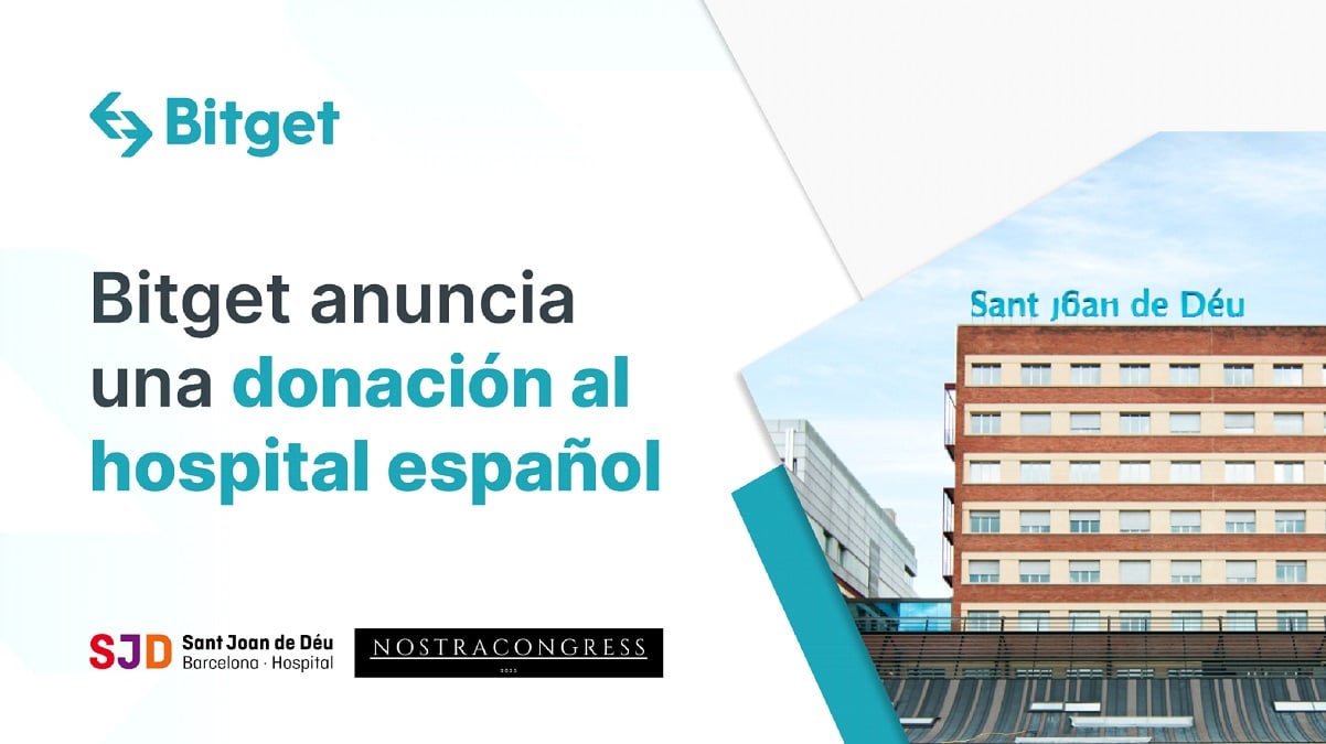 Bitget anuncia donación a hospital de España en colaboración con NostraCongress
