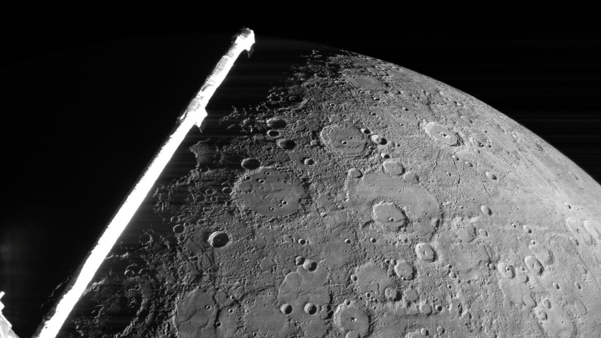 La nave espacial BepiColombo captura una detallada foto de Mercurio en su segundo sobrevuelo