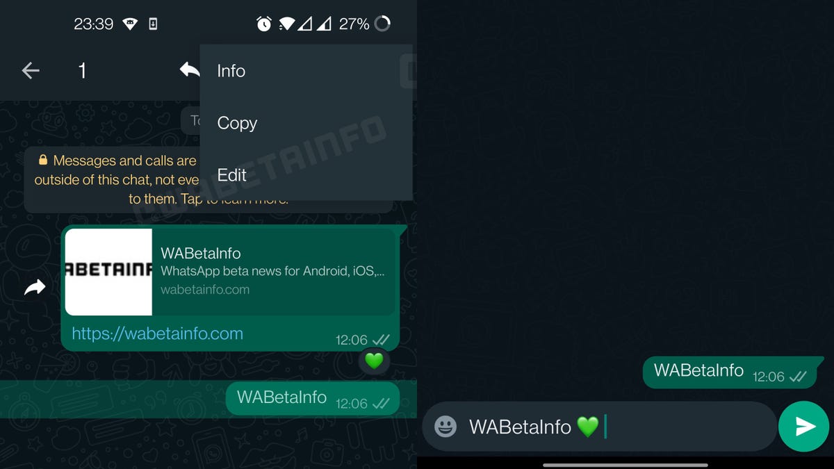 WhatsApp introducirá por fin la opción de editar mensajes