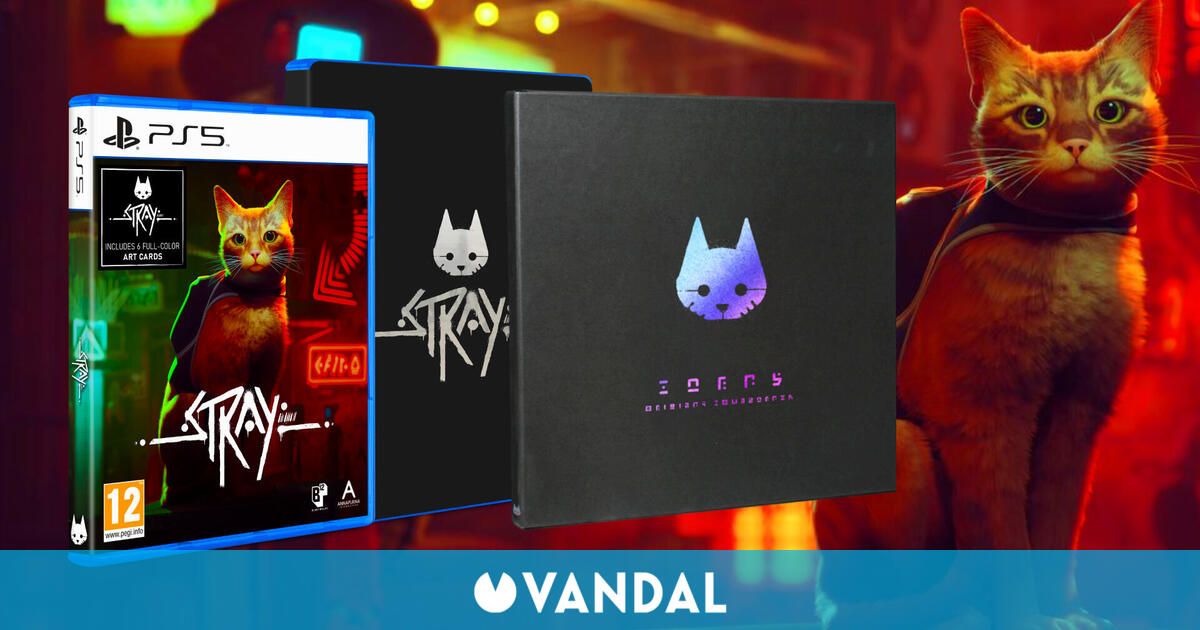Stray presenta sus dos ediciones físicas para PS5 y PS4 junto a un vinilo con su banda sonora