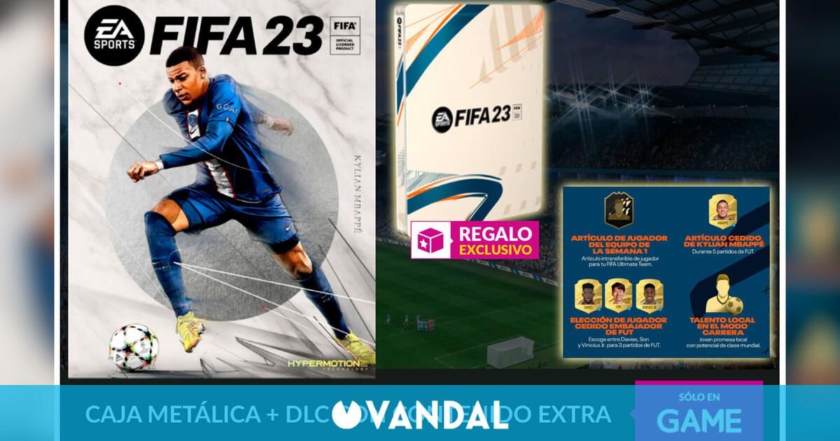 Reserva FIFA 23 en GAME y llévate una caja metálica exclusiva y un DLC de regalo