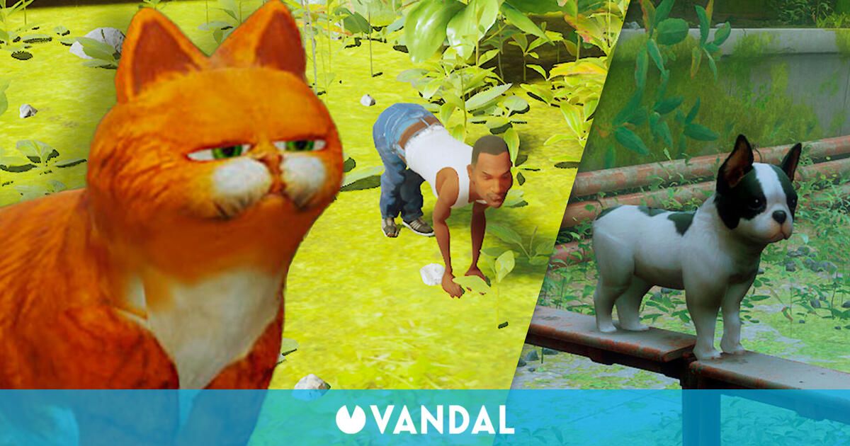 Stray ya tiene sus propios mods locos: Garfield, CJ y muchos gatos inspirados en mascotas