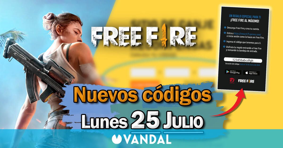 FREE FIRE | Códigos de hoy lunes 25 de julio de 2022 – Recompensas gratis