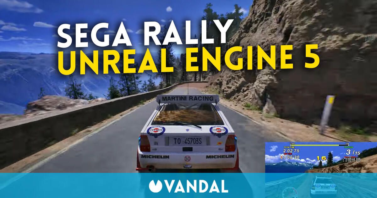 Recrean el mítico Sega Rally en Unreal Engine 5 con un espectacular remake fiel