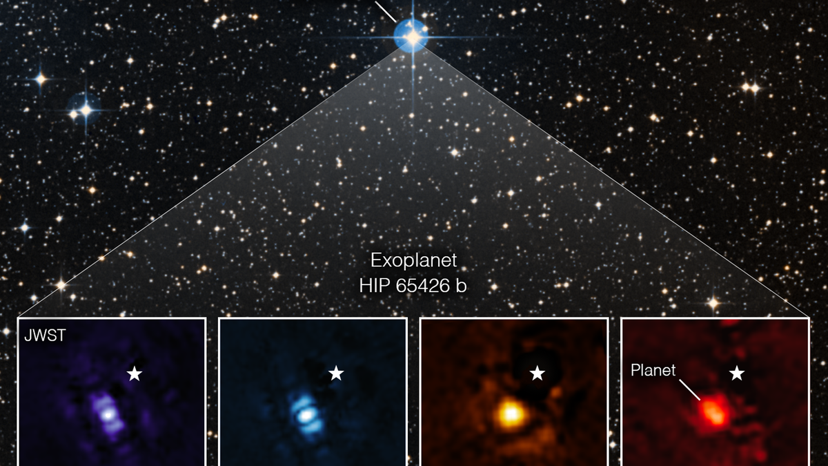 El telescopio Webb logra las primeras imágenes de un exoplaneta