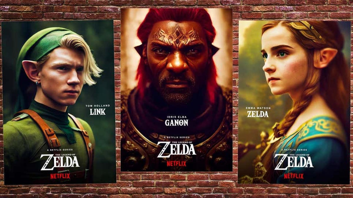 Estos carteles de una serie de Zelda con Tom Holland no son reales
