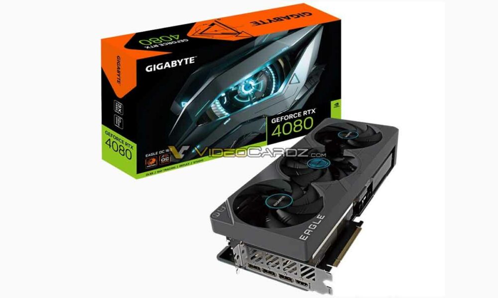 Primeras imágenes de la GIGABYTE GeForce RTX 4080 EAGLE