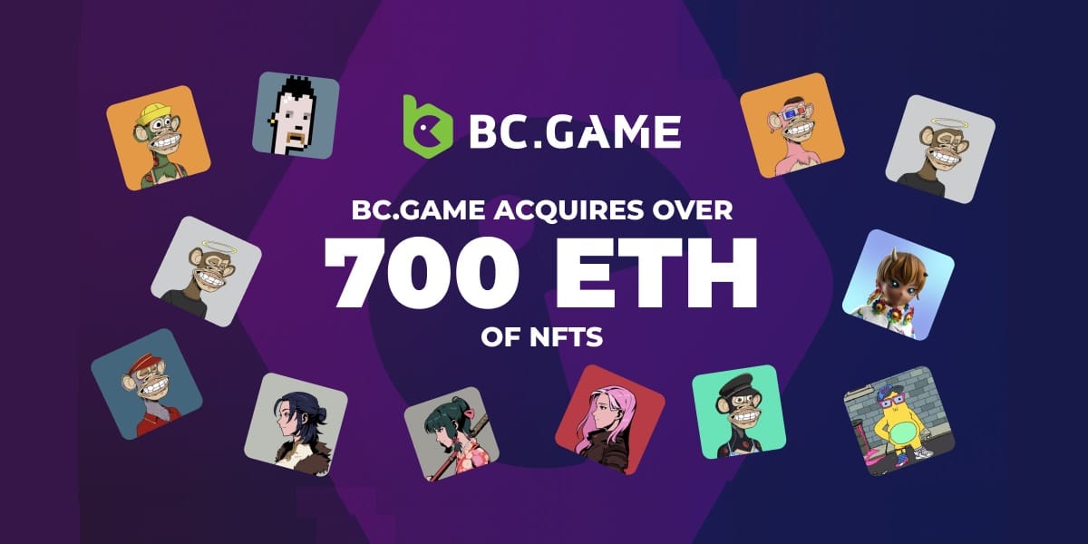 BC.GAME invierte 700 ETH en NFT para un mejor metaverso