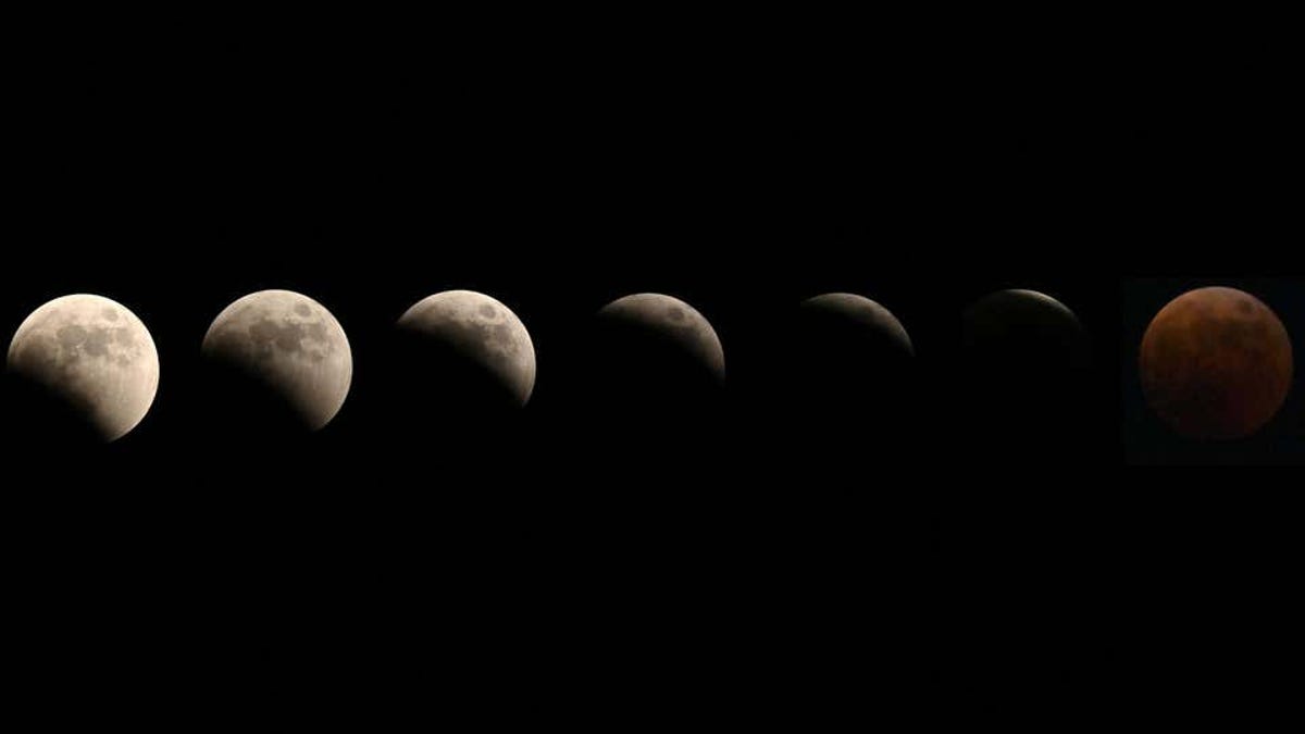 Las mejores fotos del eclipse de Luna de ayer