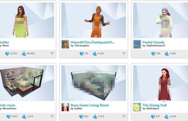 Los Sims retira todo el contenido para adultos de su galería