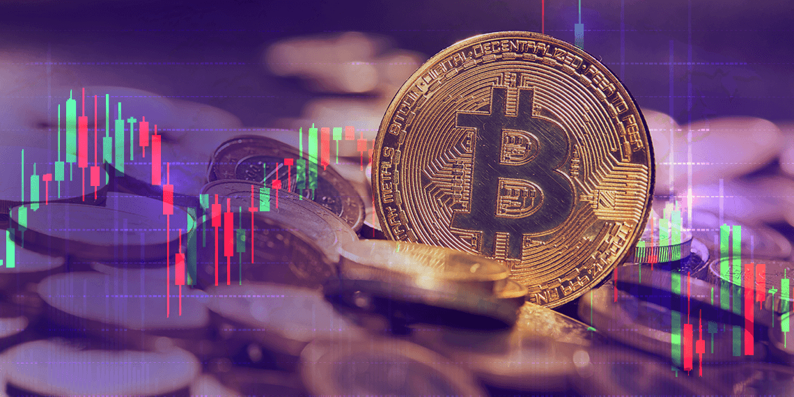 bitcoin alcanza valores mínimos mensuales con bajo volumen transaccional