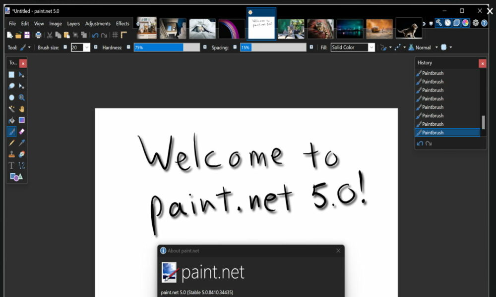 Paint.NET 5.0, nueva versión mayor del editor de imágenes