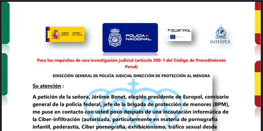 El peligroso correo en el que están suplantando a la Policía para acusarte de un delito
