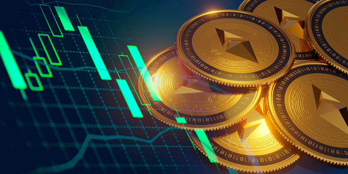 Precio de Ethereum pasa los 1.400 dólares por primera vez en dos meses