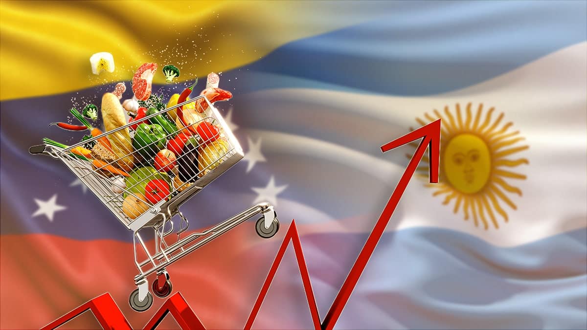 Argentina y Venezuela son de los 4 países del mundo con mayor inflación de alimentos