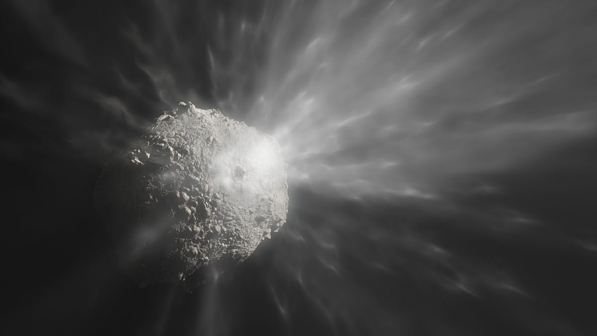 Nuevas imágenes del coche de DART contra el asteroide Dimorphos