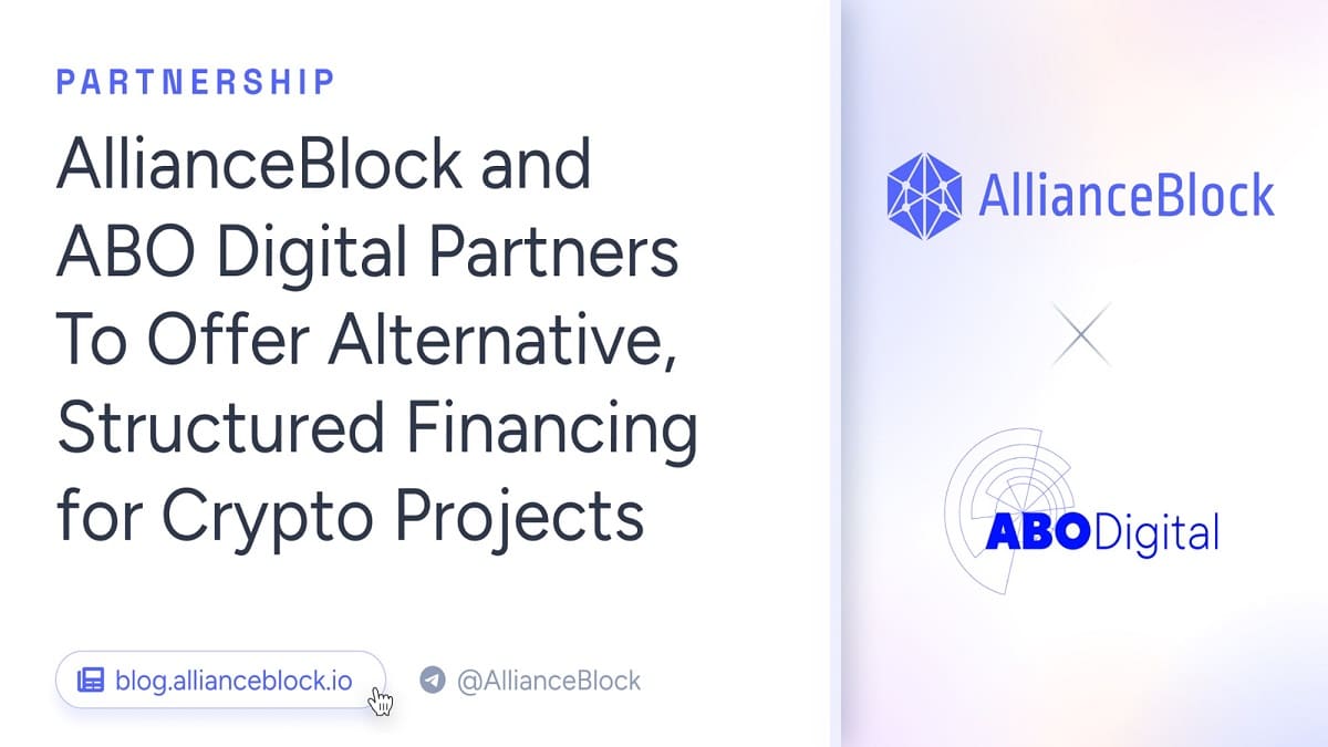 AllianceBlock y ABO Digital ofrecerán financiamiento estructurado tokenizado