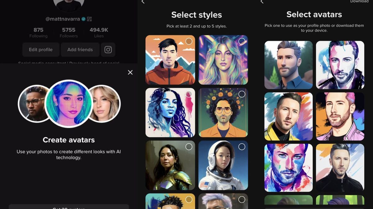 TikTok está lanzando avatares generados por IA