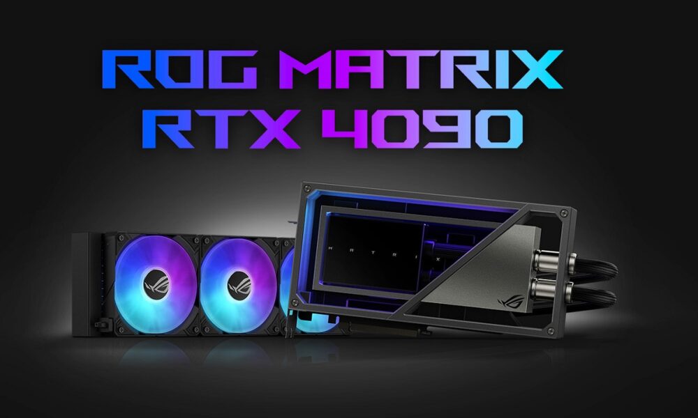 ASUS ROG Matrix RTX 4090, refrigeración líquida y metal líquido en una tarjeta gráfica única