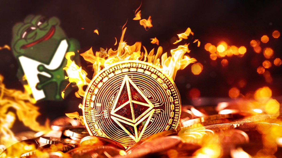 La quema y comisiones en Ethereum aumentan por los memecoins