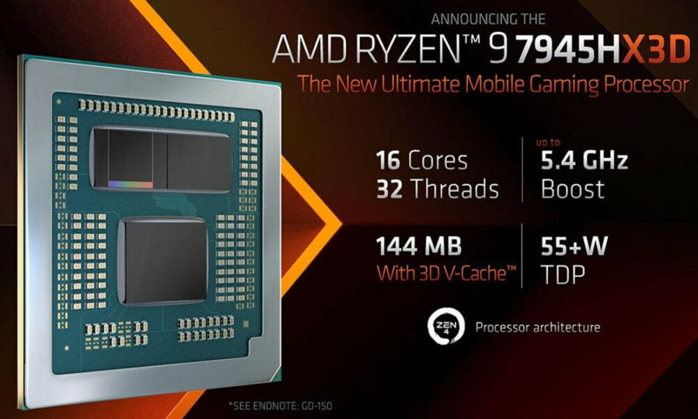 AMD Ryzen 9 7945X3D, el primero para portátiles con caché 3D