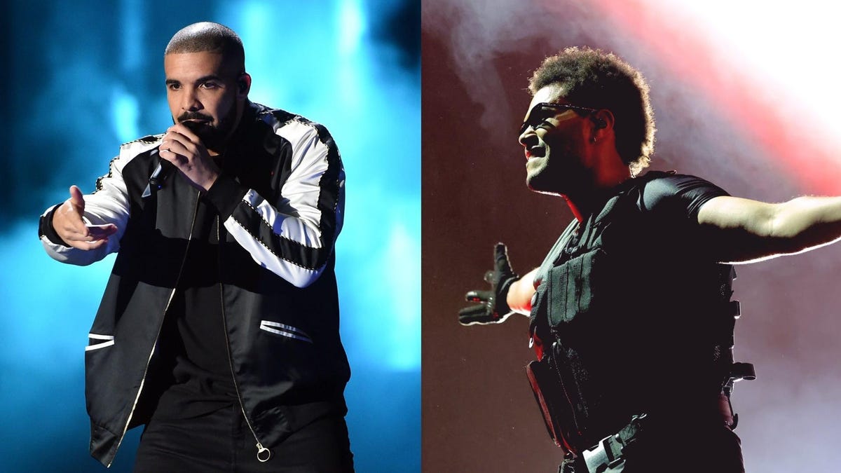 La canción Drake y The Weeknd, generada por IA, presentada a los Grammy