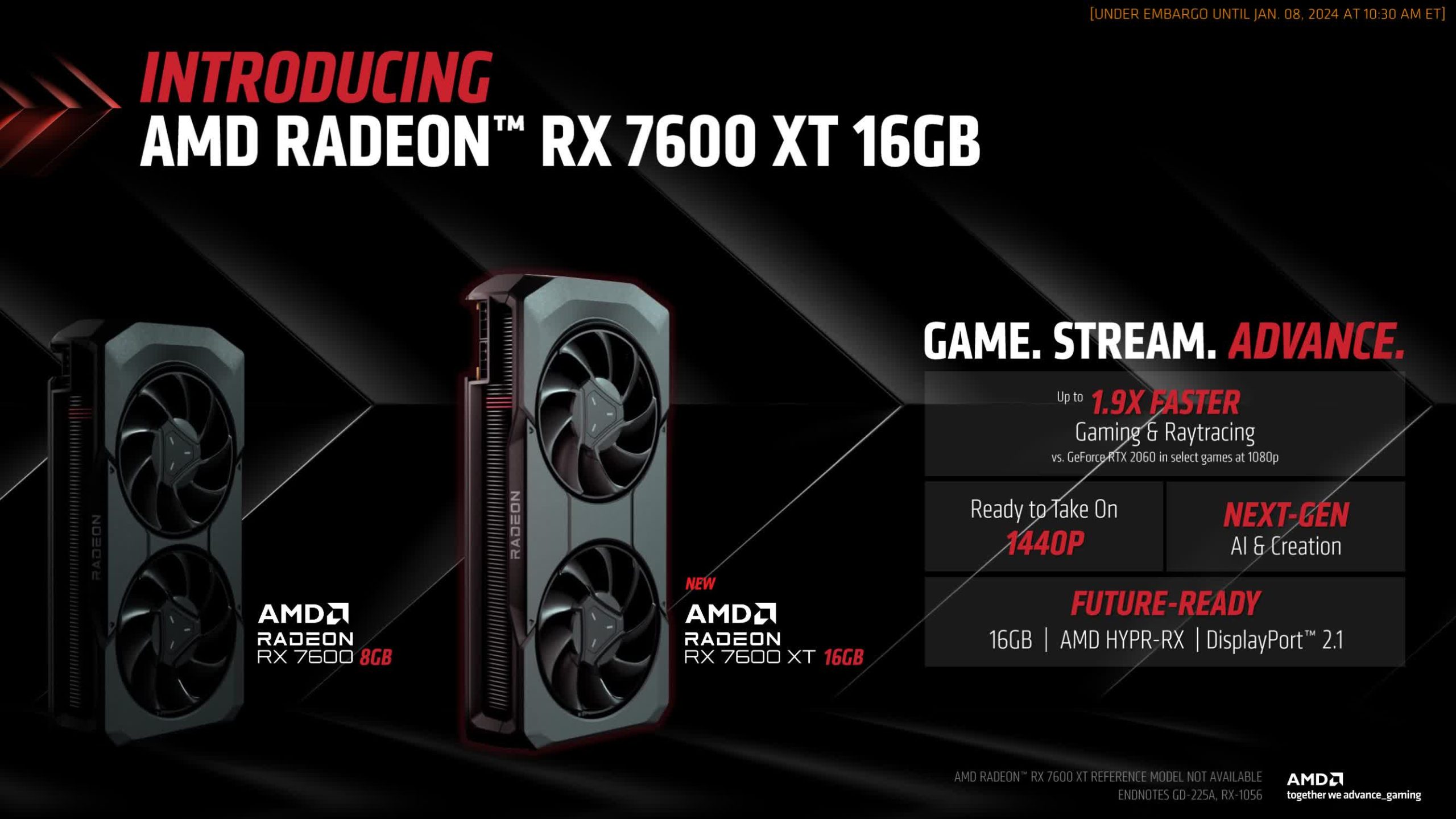 La última Radeon de AMD es la RX 7600 XT: duplica la VRAM por 330 dólares