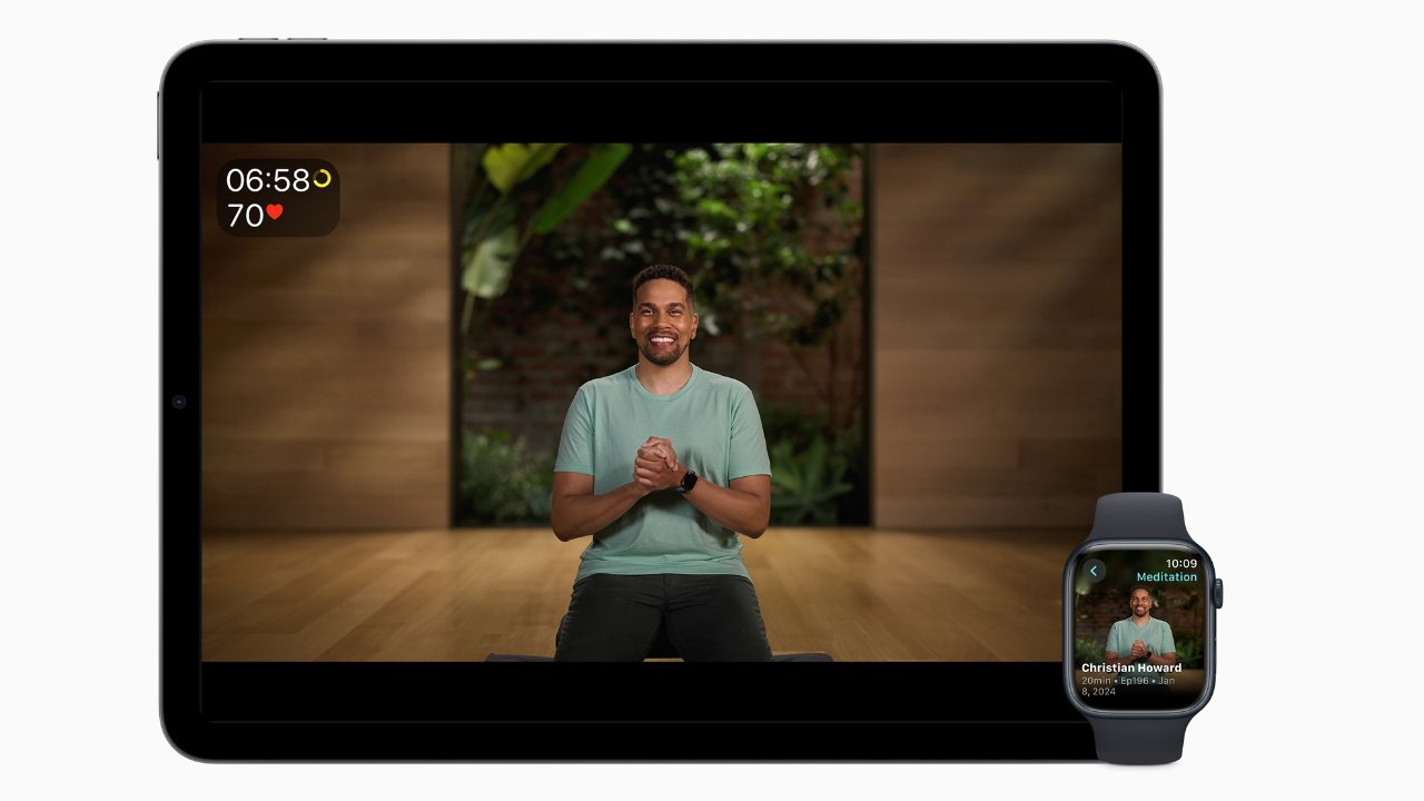 Apple Fitness+ lanza nuevos entrenamientos y meditación para 2024