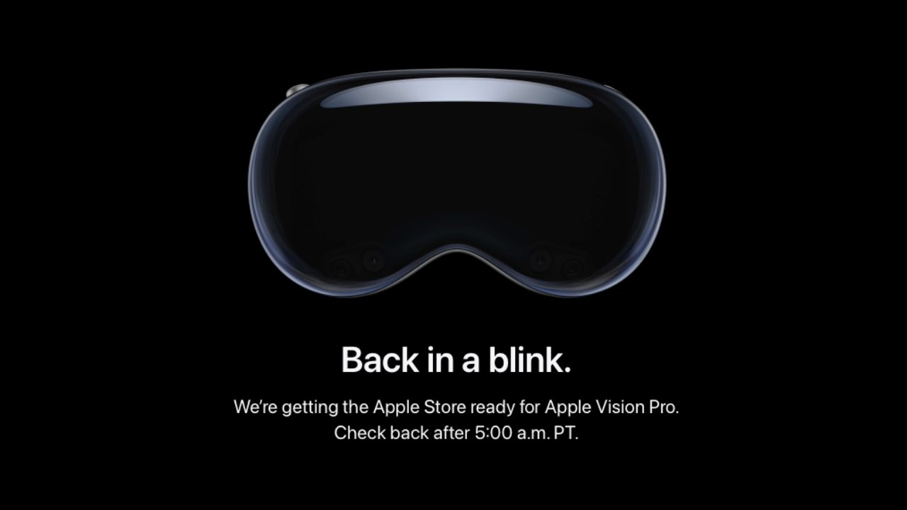 Apple cierra sus tiendas antes de los pedidos anticipados de Apple Vision Pro