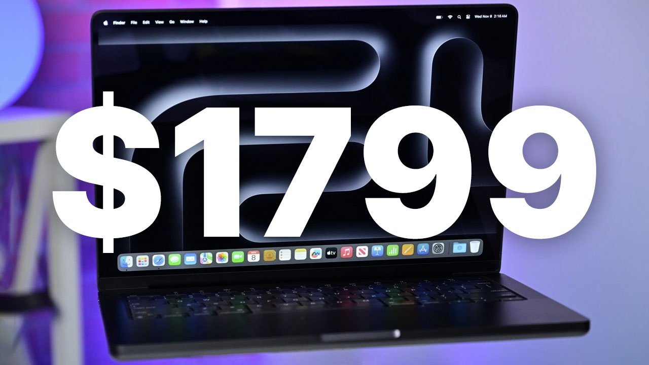 Apple MacBook Pro M3 Pro cae a $ 1,799 con código de descuento