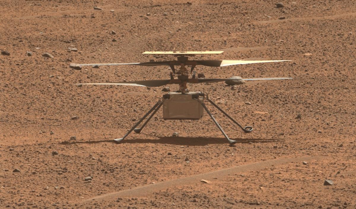 El helicóptero Ingenuity de la NASA se queda en silencio en Marte
