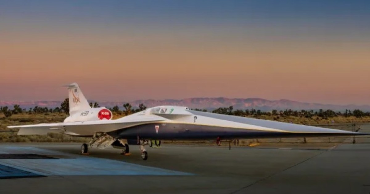 La NASA muestra su avión supersónico y silencioso, el X-59