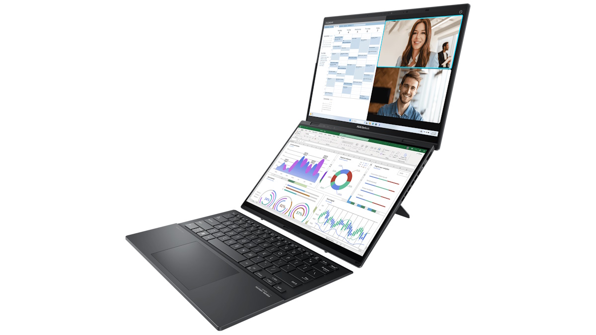 El ASUS Zenbook Duo es un portátil de doble pantalla con dos pantallas OLED