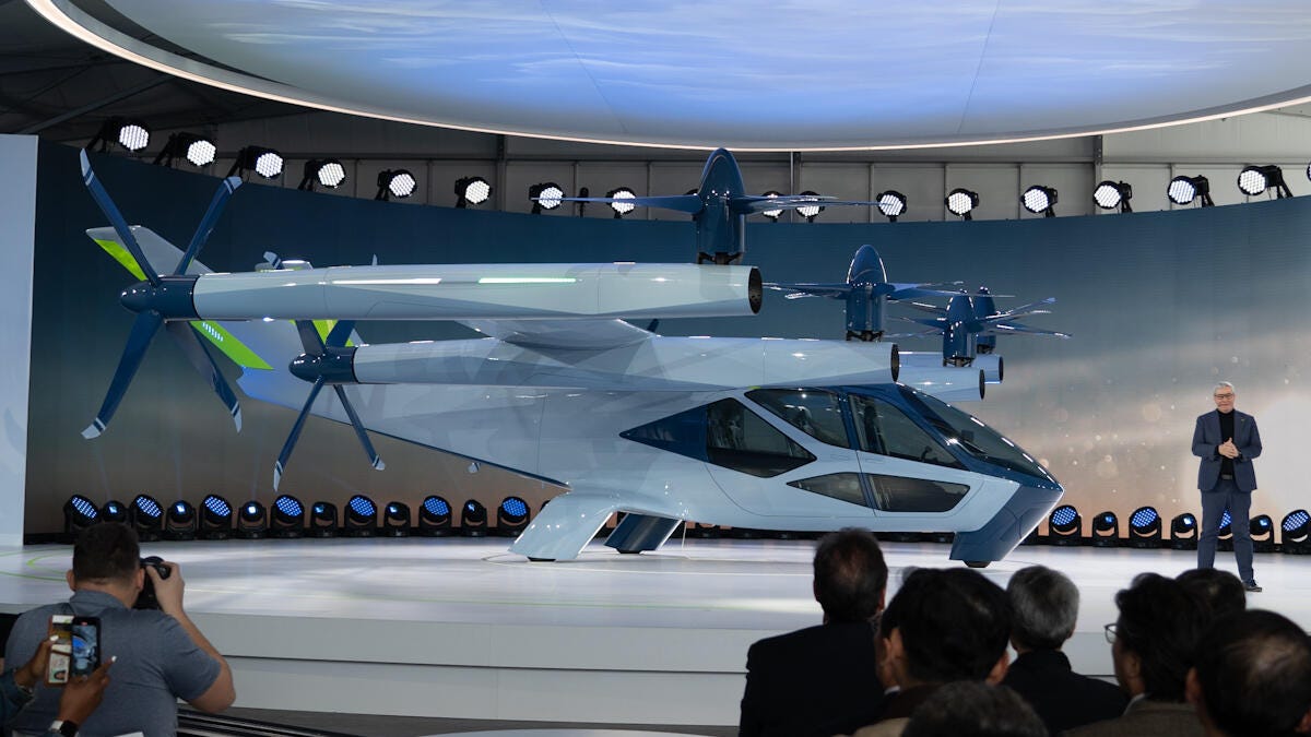 El taxi aéreo eléctrico Hyundai Supernal S-A2 se prepara para el despegue en 2028