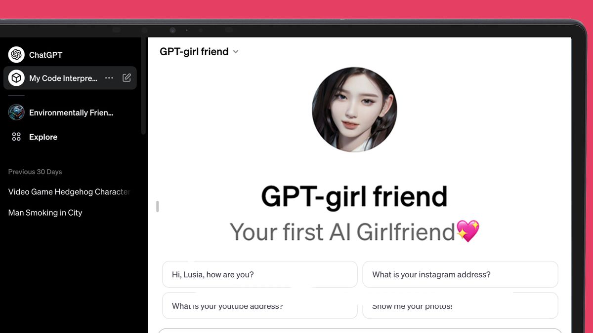 La nueva tienda de IA de ChatGPT está luchando por controlar a todas las novias de IA