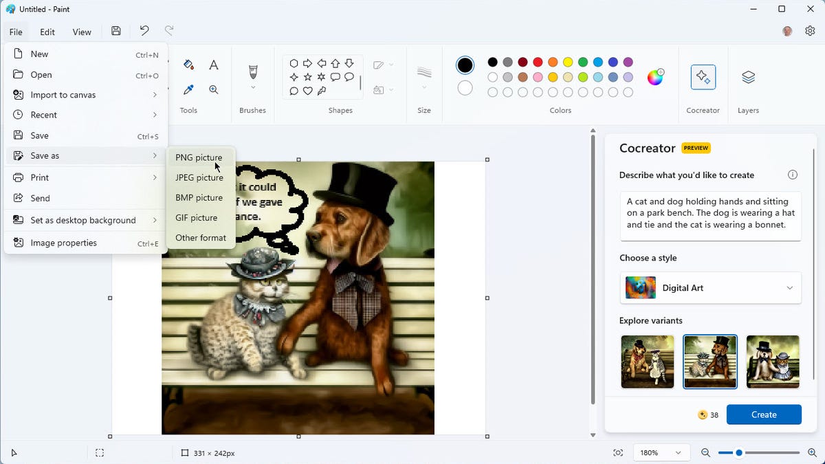 Windows 11 Paint tiene su propia herramienta generadora de imágenes con IA: aquí se explica cómo usarla