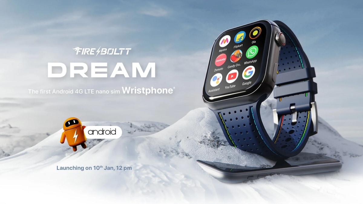 Fire-Boltt presenta el primer teléfono de pulsera LTE basado en Android de su tipo;  se lanzará en India el 10 de enero
