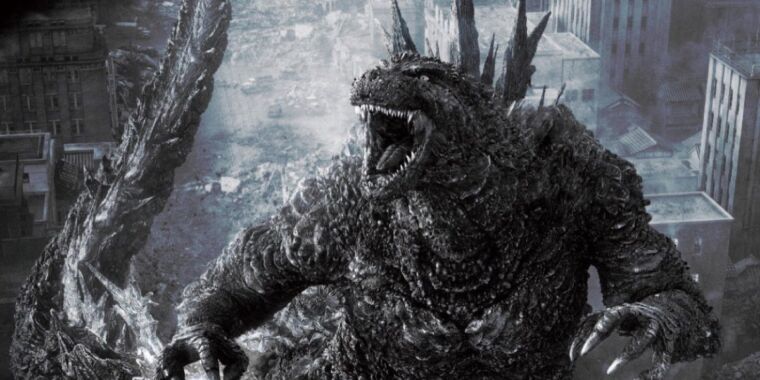 Mira a Godzilla Minus One en deslumbrante blanco y negro durante una presentación limitada en EE. UU.