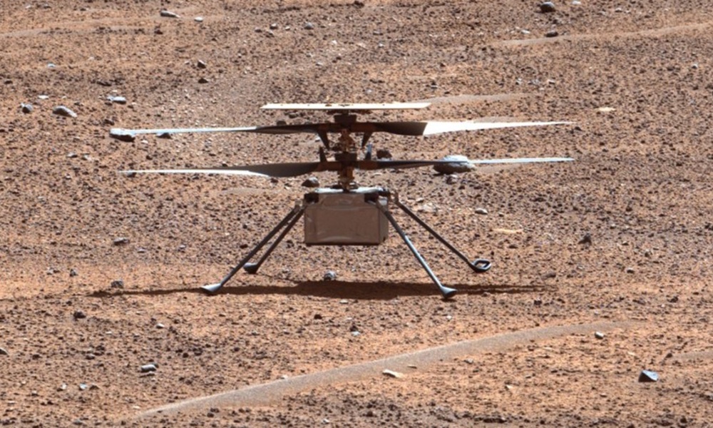 el primer helicóptero que enviamos a Marte ha cumplido su misión