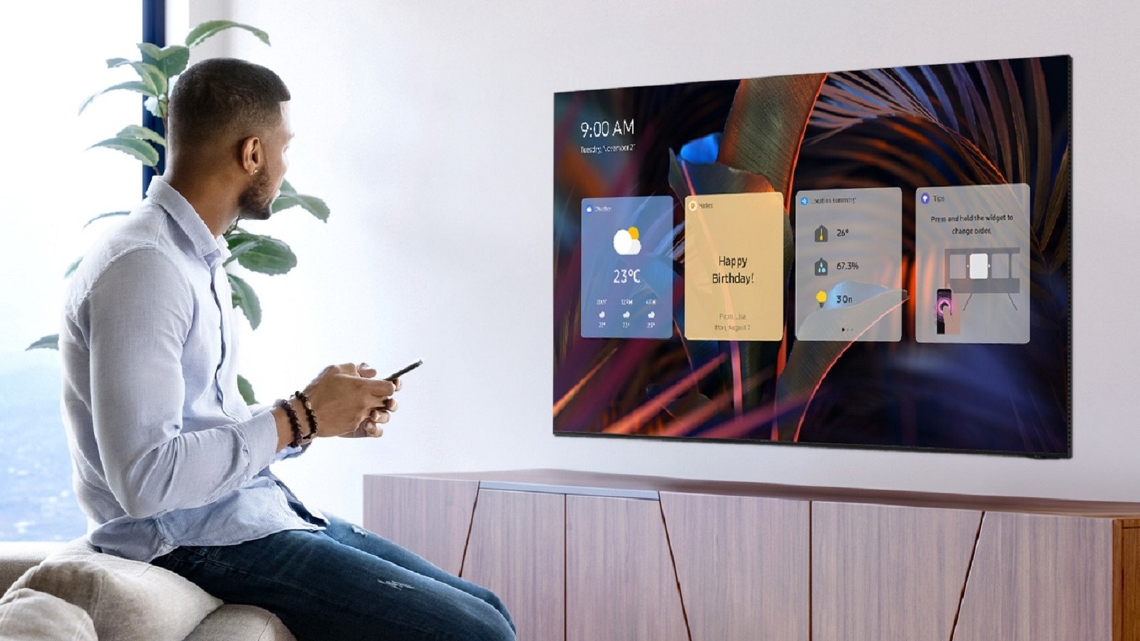 Los televisores QLED más nuevos de Samsung se vuelven grandes mientras que sus barras de sonido se adelgazan