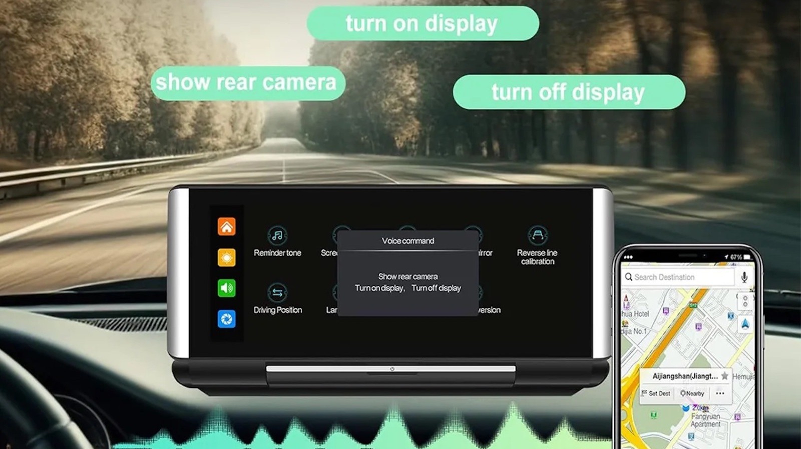 Agregue controles de voz a su automóvil con esta asequible pantalla táctil CarPlay y Android Auto